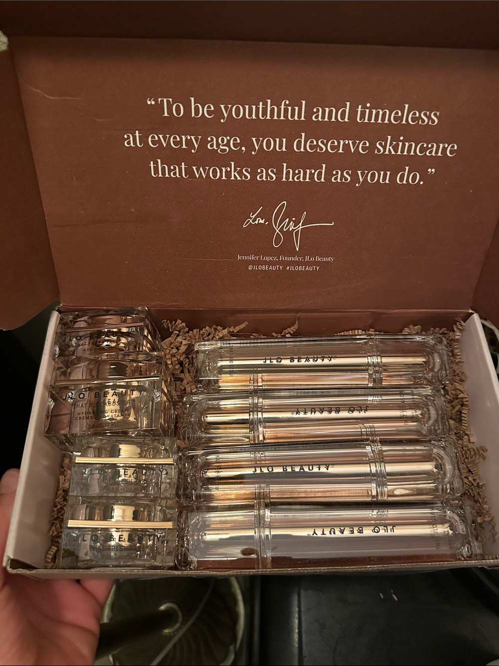 Un opened Jlo beauty products
